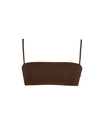 Meridian Swimwear Women's Tropic Bikini Top - Brown