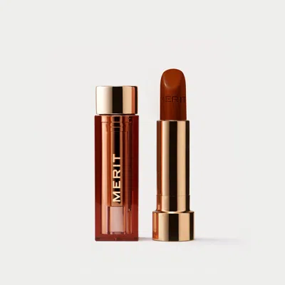 Merit Beauty Signature Lipstick Lightweight Lipstick In Tiger In Orange