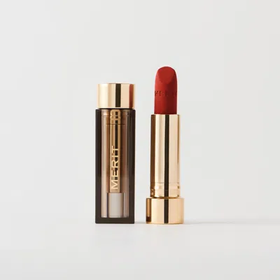 Merit Beauty Signature Lipstick Lightweight Lipstick In Vermillion In Red