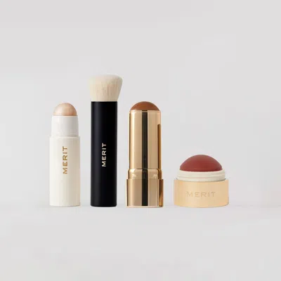 Merit Beauty The Cheek Set The Complete Set Of Cheek Essentials.