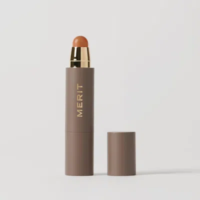 Merit Beauty The Minimalist Foundation And Concealer Perfecting Complexion Stick In Amber In Orange