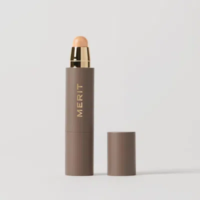 Merit Beauty The Minimalist Foundation And Concealer Perfecting Complexion Stick In Ochre In Brown