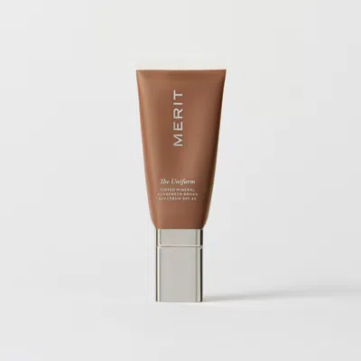 Merit Beauty The Uniform Tinted Mineral Sunscreen Spf 45 In Deep-rich Neutral