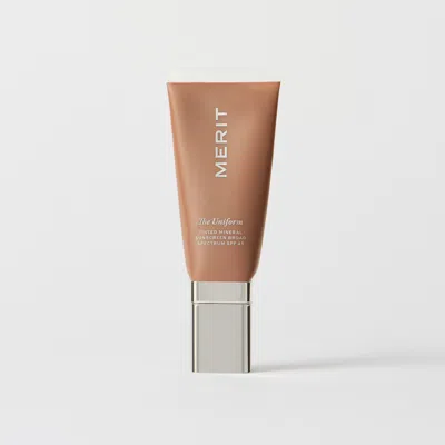 Merit Beauty The Uniform Tinted Mineral Sunscreen Spf 45 In Medium-deep Cool