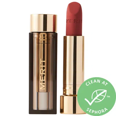 Merit Signature Lip Lightweight Matte Lipstick Court 0.10 oz