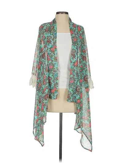 Pre-owned Meritt Kimono In Blue