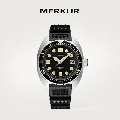 Pre-owned Merkur Men Diver Watch 42mm Automatic Mechanical Wristwatch 20amt Nh35 Luminous