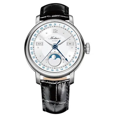 Pre-owned Merkur Men Moon Phase Watch 40mm Manual Wind Mechanical Wristwatch Multi-dial