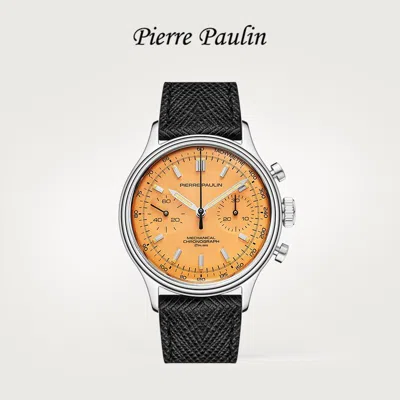 Pre-owned Merkur Men Watch 38mm Pilot Manual Wind Mechanical Wristwatch Luminous Orange
