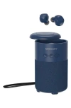Merkury Innovations Portable Bluetooth Speaker & Wireless Earbuds In Blue