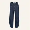 Merlenne Barrel Jeans In Dark Blue
