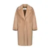 Merlenne Women's Brown / Neutrals Oversize Alpaka Coat In Camel Color In Nude