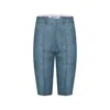 Merlenne Women's Linen Shorts In Cobalt Blue In Blue