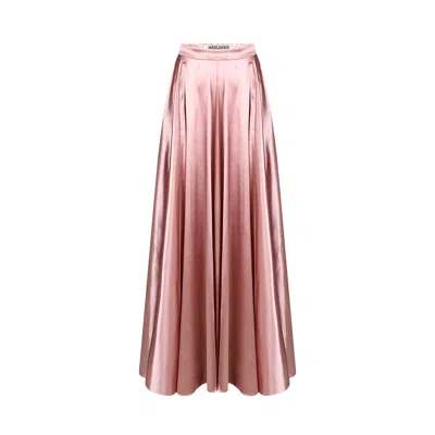 Merlenne Women's Long Skirt In Dusty Pink
