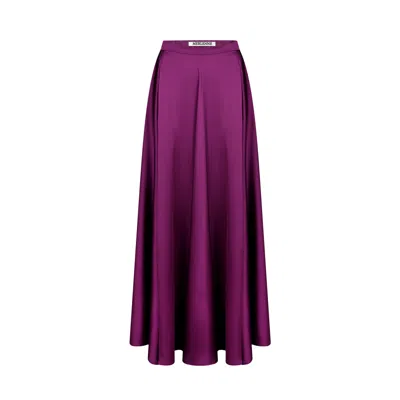 Merlenne Women's Long Skirt In Purple