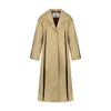 Merlenne Women's Neutrals Pleated Trench Coat