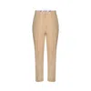 Merlenne Women's Pink / Purple / Neutrals Linen Trousers In Powder Rose