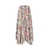 Merlenne Women's Pink / Purple Soley Skirt Van Gogh Print In Romantic Colors