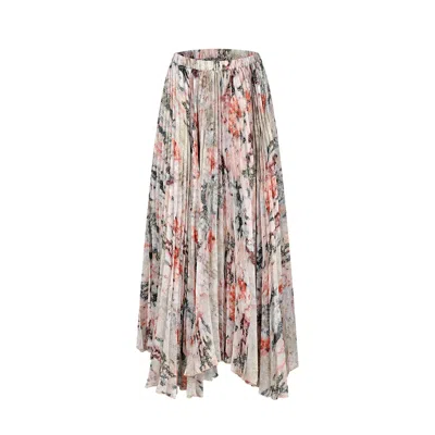 Merlenne Women's Pink / Purple Soley Skirt Van Gogh Print In Romantic Colors