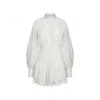 Merlenne Women's White Embroidery Poplin Dress In White
