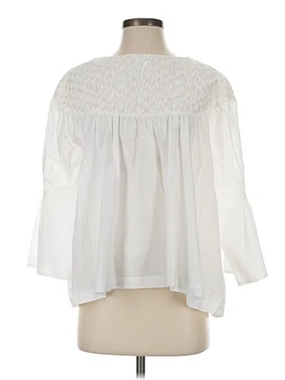 Pre-owned Merlette 3/4 Sleeve Blouse In White