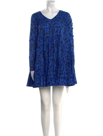 Pre-owned Merlette Animal Print Mini Dress W/ Tags In Multi