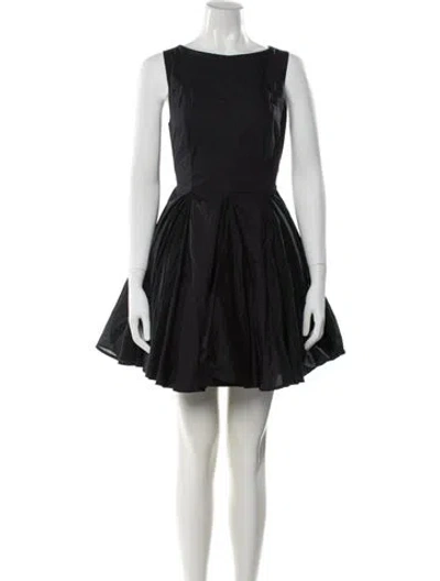 Pre-owned Merlette Bateau Neckline Mini Dress In Blue