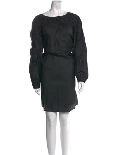 Pre-owned Merlette Bateau Neckline Mini Dress W/ Tags In Black