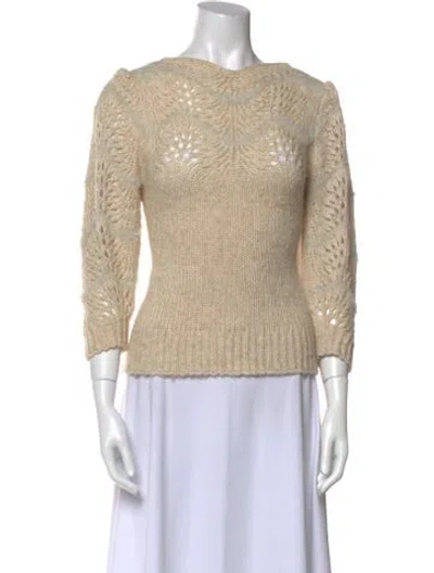 Pre-owned Merlette Bateau Neckline Sweater In Neutral