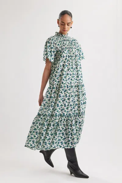 Merlette Bejart Print Dress In Green