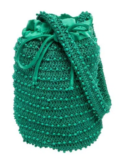 Pre-owned Merlette Bucket Bag In Green