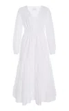Merlette Cotton-voile Dress In White