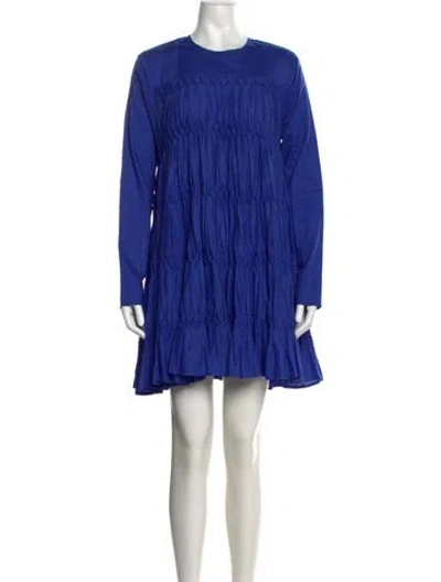 Pre-owned Merlette Crew Neck Knee-length Dress W/ Tags In Blue