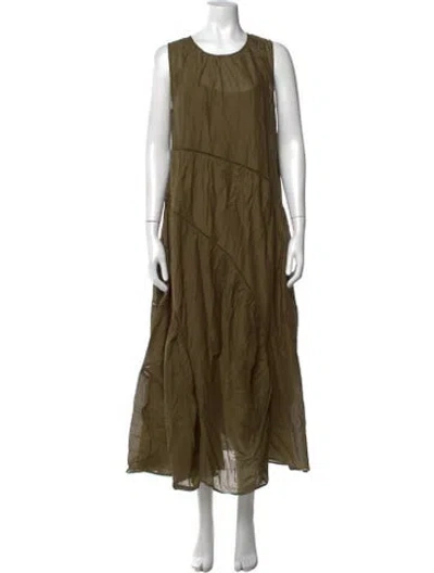 Pre-owned Merlette Crew Neck Long Dress W/ Tags In Green