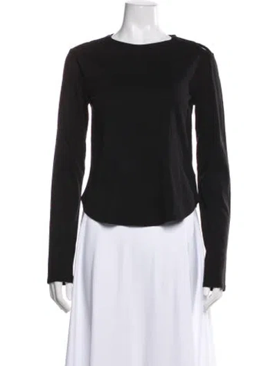 Pre-owned Merlette Crew Neck Long Sleeve Top In Gray