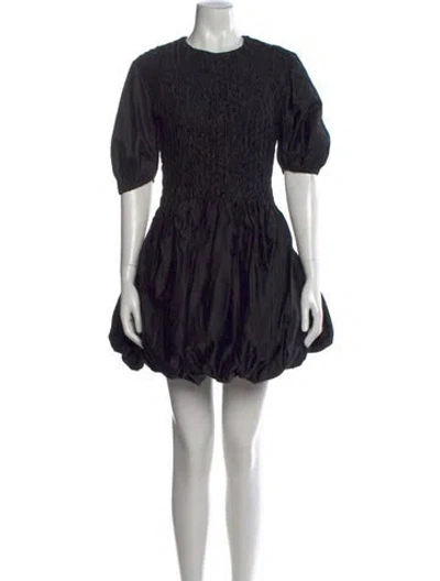 Pre-owned Merlette Crew Neck Mini Dress W/ Tags In Black