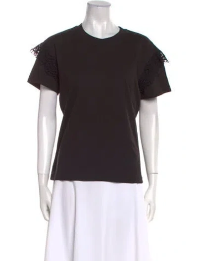 Pre-owned Merlette Crew Neck Short Sleeve T-shirt In Black