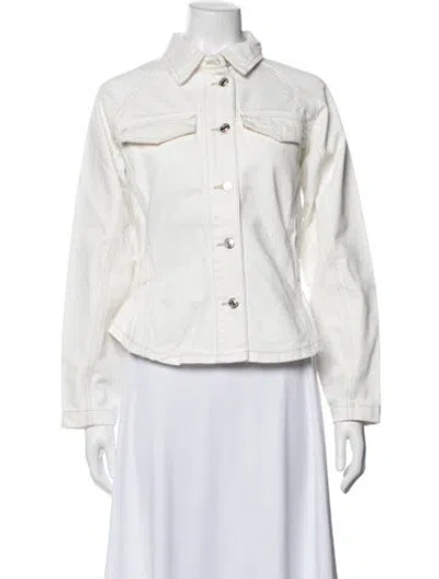 Pre-owned Merlette Denim Jacket W/ Tags In White