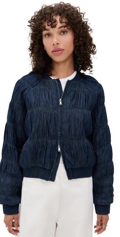 Merlette Esme Jacket Dark Wash In Blue