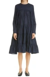 MERLETTE ESSAOUIRA TIERED LONG SLEEVE DRESS