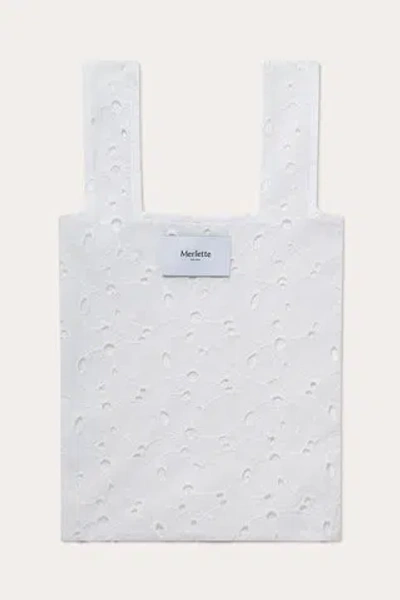 Merlette Eyelet Tote Bag In White