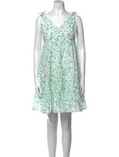 Pre-owned Merlette Floral Print Mini Dress In Multi