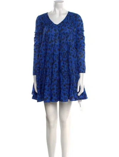 Pre-owned Merlette Floral Print Mini Dress In Multi