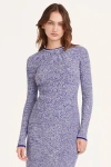 Merlette Flums Crewneck Knit Top In Cobalt Multi