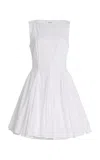 Merlette Fremont Cotton-poplin Mini Dress In White