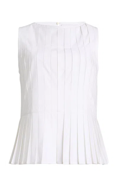 Merlette Harena Poplin Top In White