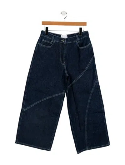 Pre-owned Merlette High-rise Wide Leg Jeans W/ Tags In Blue