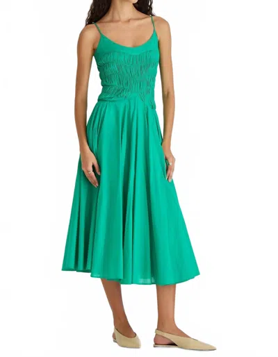 Merlette Kaede Midi Dress In Verdant In Multi