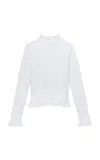 Merlette Kantor Jersey Top White In White