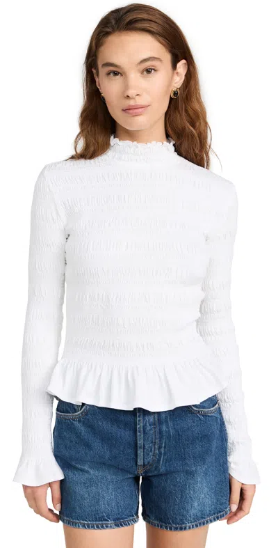 MERLETTE KANTOR JERSEY TOP WHITE